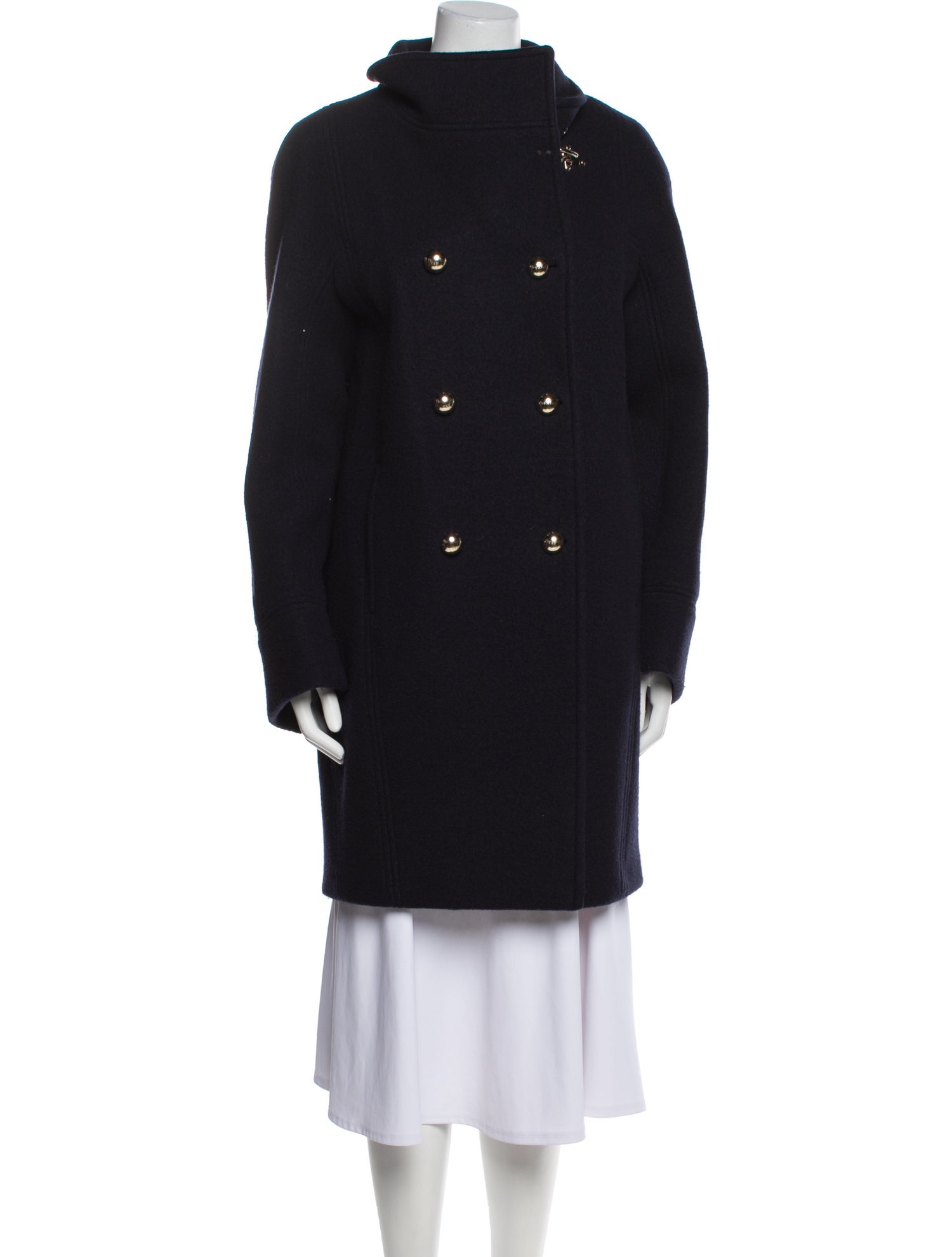 Fay Virgin Wool Peacoat