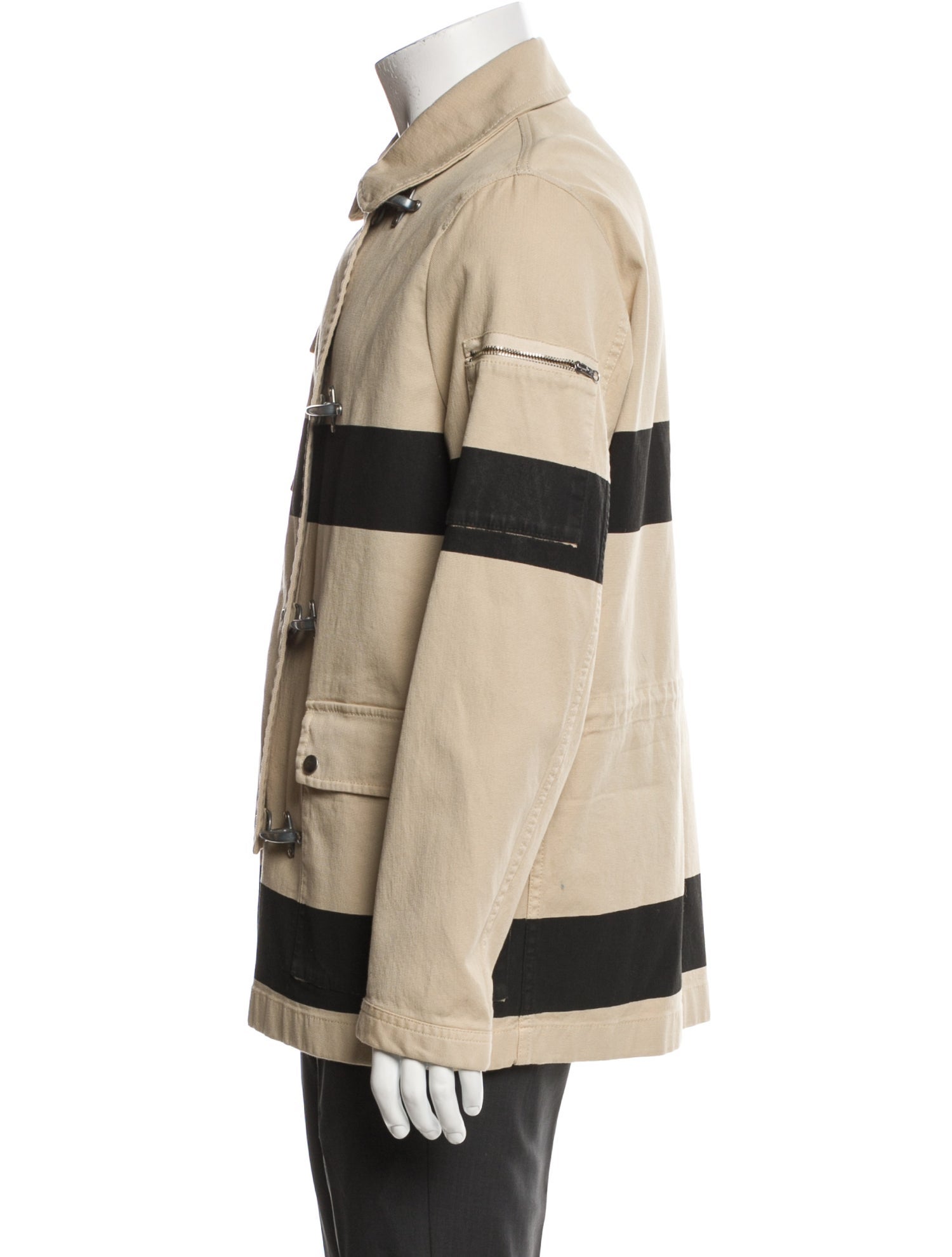 Fay Colorblock Pattern Utility Jacket