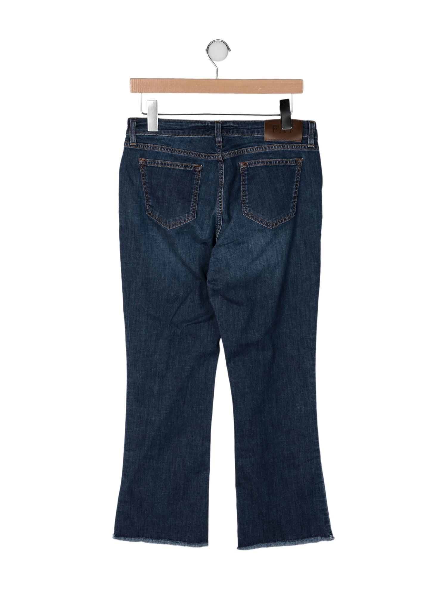 Fay Mid-Rise Wide Leg Jeans