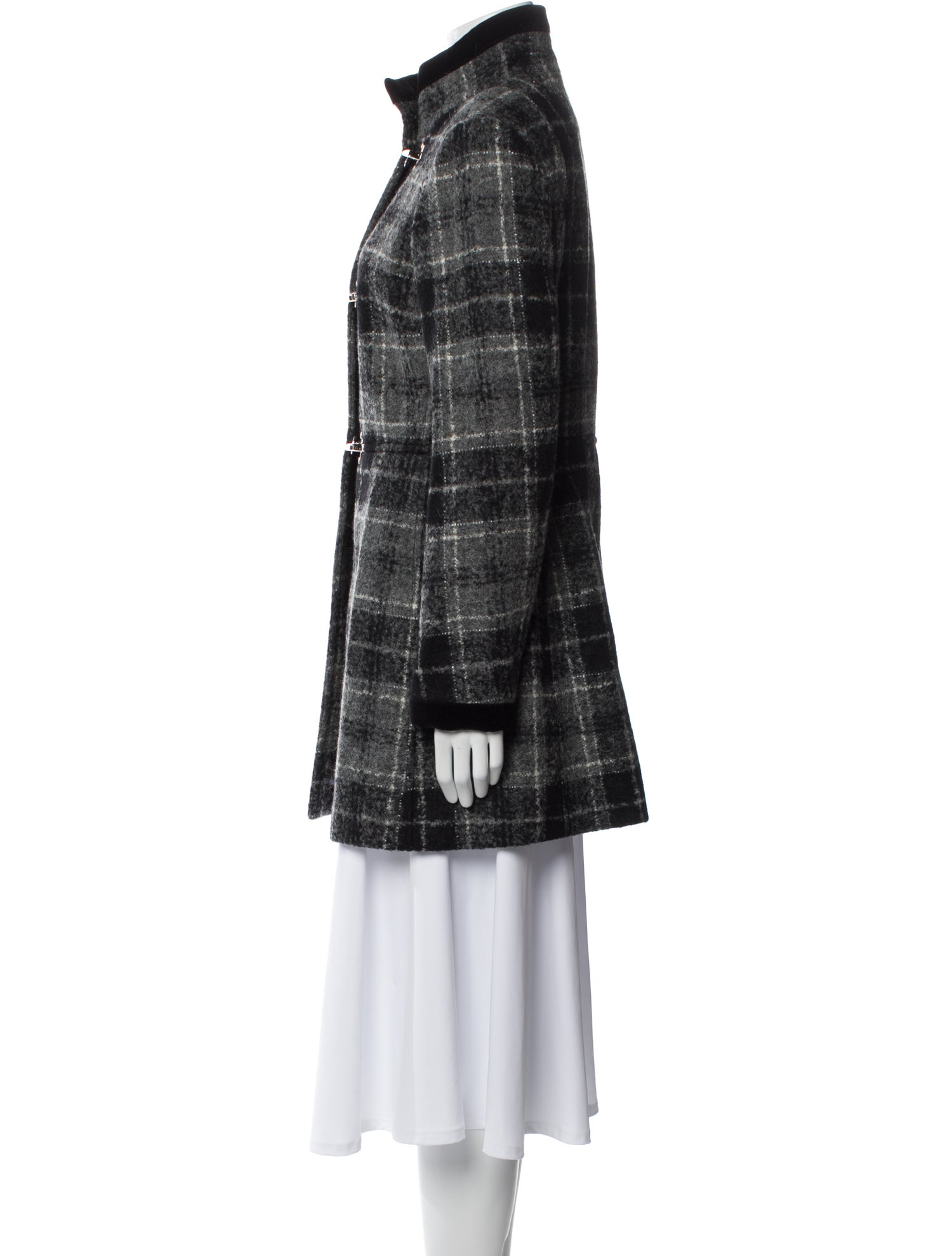 Fay Virgin Wool Plaid Print Jacket w/ Tags