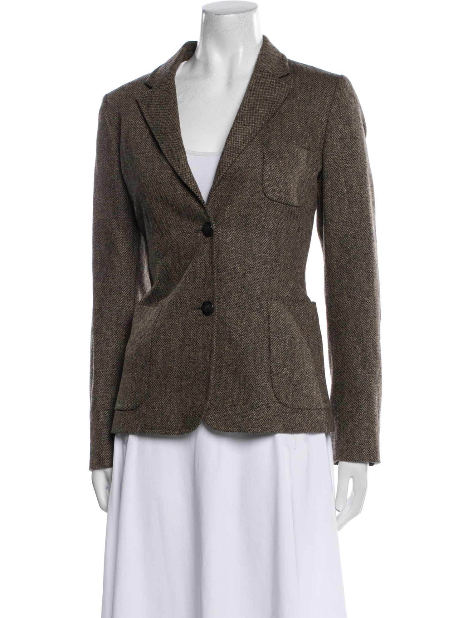 Fay Plaid Print Blazer