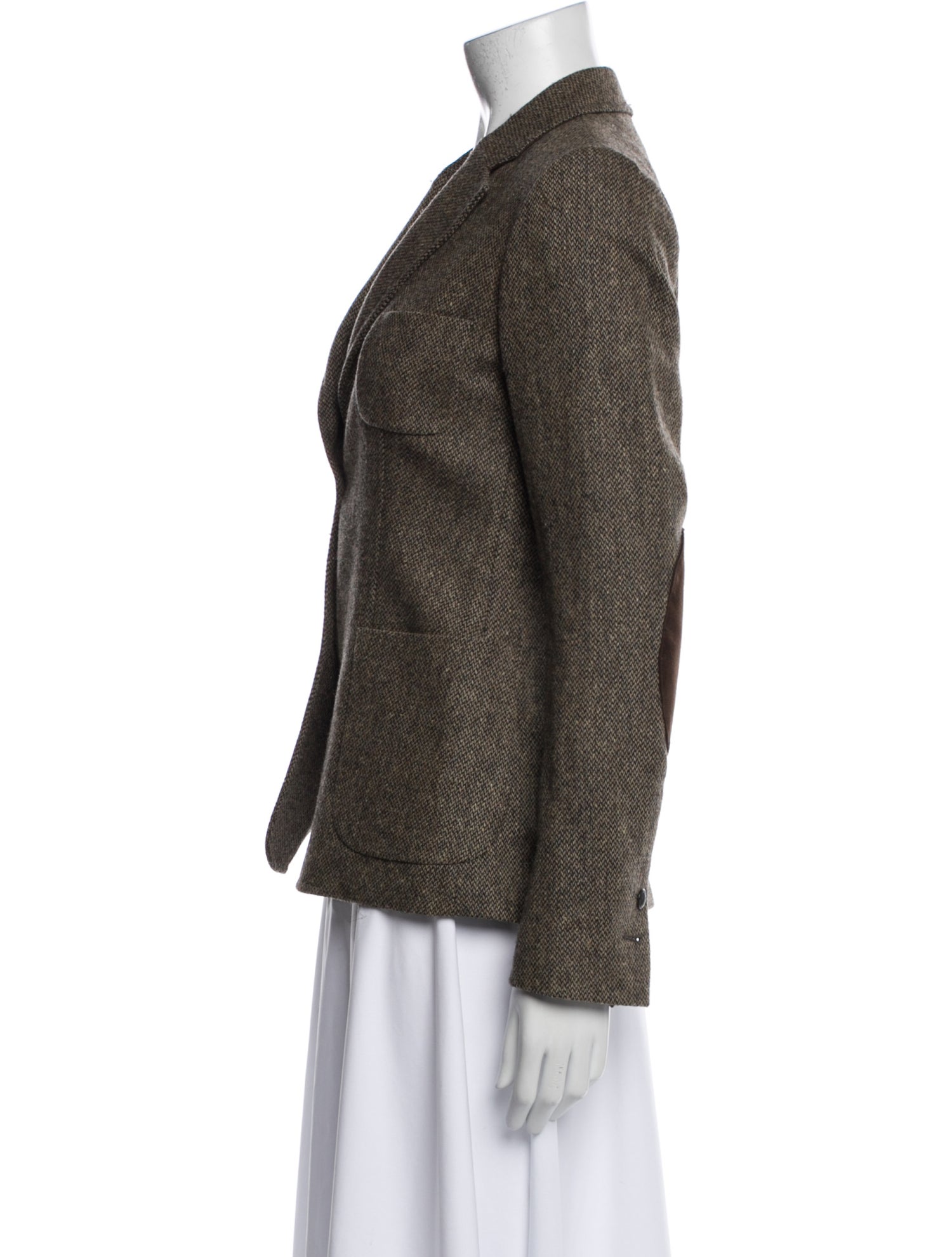 Fay Plaid Print Blazer