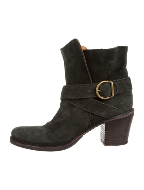 Fiorentini + Baker Suede Boots Green