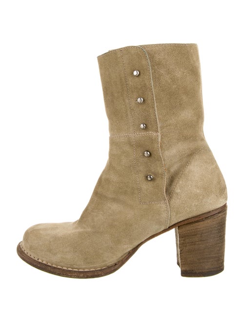 Fiorentini + Baker Suede Boots Green