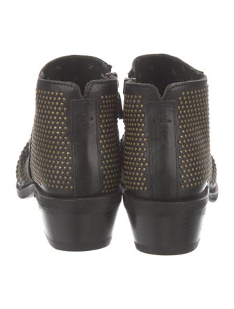 Fiorentini + Baker Leather Studded Accents Lace-Up Boots