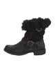 Fiorentini + Baker Suede Faux Fur Trim Boots