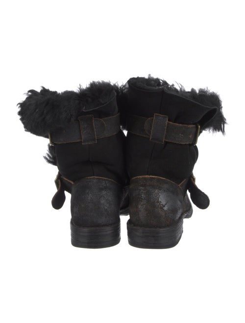 Fiorentini + Baker Suede Faux Fur Trim Boots