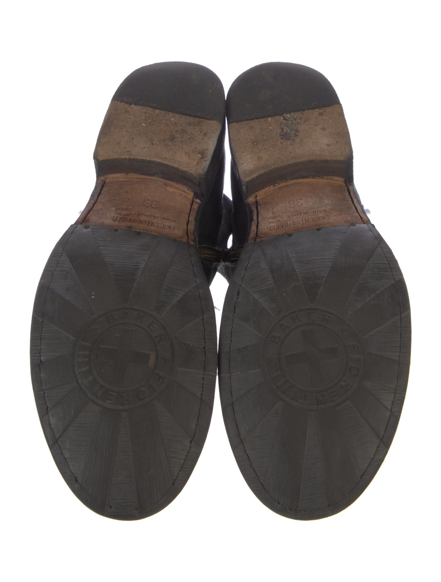 Fiorentini + Baker Leather Combat Boots