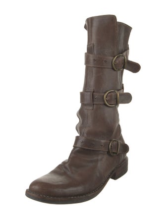Fiorentini + Baker Leather Moto Boots