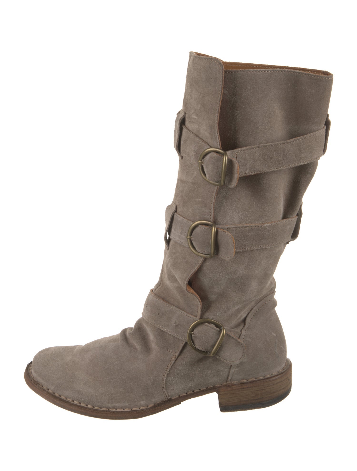 Fiorentini + Baker Suede Moto Boots