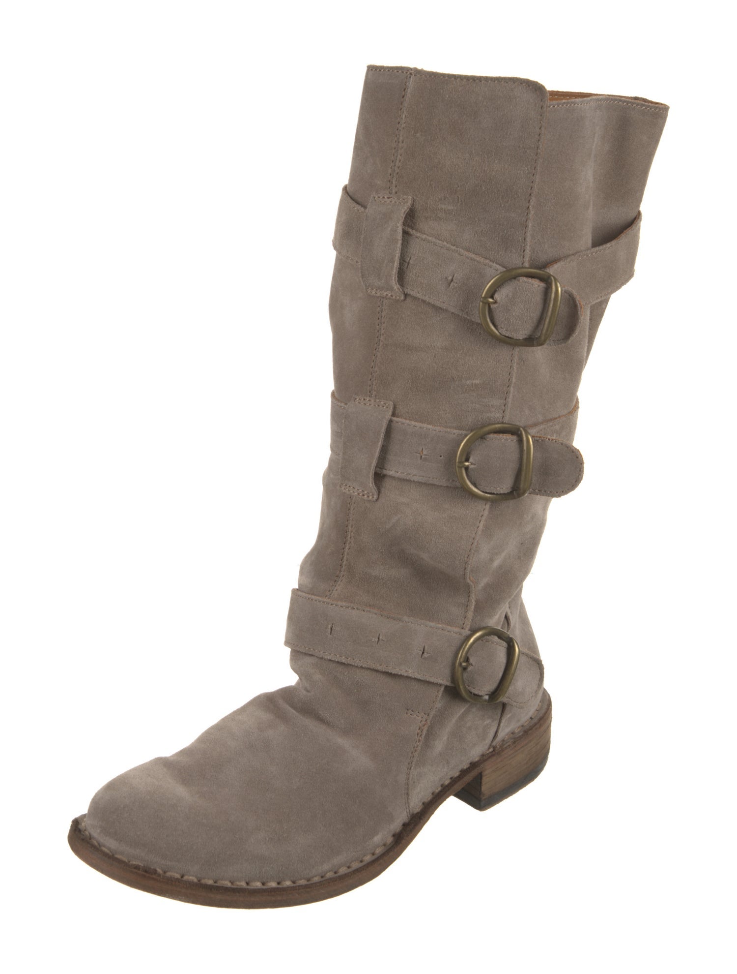 Fiorentini + Baker Suede Moto Boots
