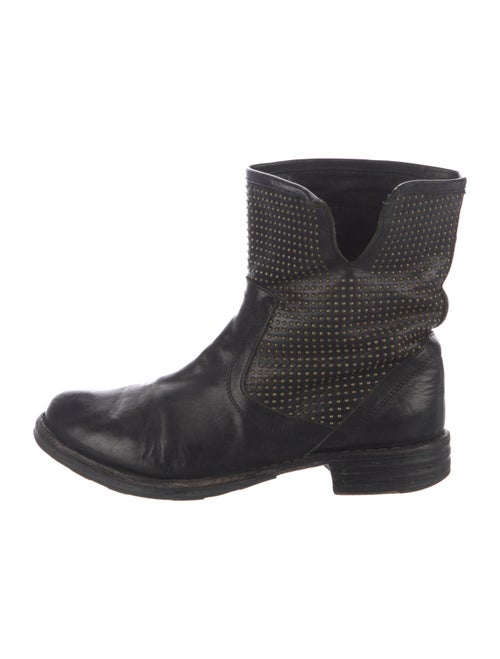 Fiorentini + Baker Leather Studded Accents Moto Boots
