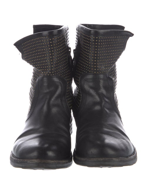 Fiorentini + Baker Leather Studded Accents Moto Boots