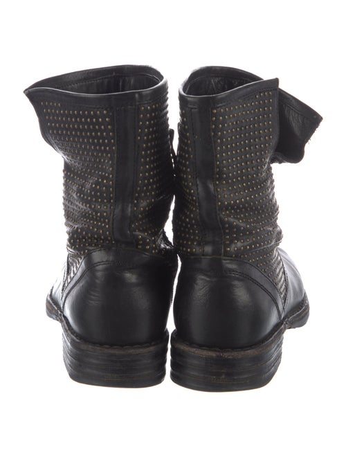 Fiorentini + Baker Leather Studded Accents Moto Boots