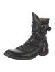Fiorentini + Baker Leather Distressed Accents Moto Boots