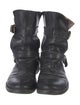 Fiorentini + Baker Leather Distressed Accents Moto Boots