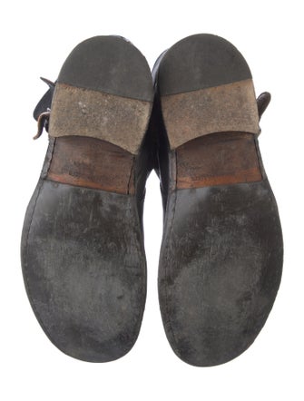 Fiorentini + Baker Leather Distressed Accents Moto Boots