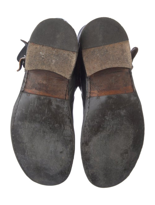 Fiorentini + Baker Leather Distressed Accents Moto Boots