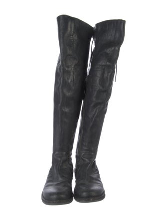 Fiorentini + Baker Leather Distressed Accents Riding Boots