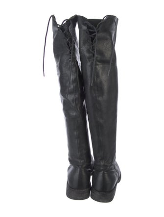 Fiorentini + Baker Leather Distressed Accents Riding Boots