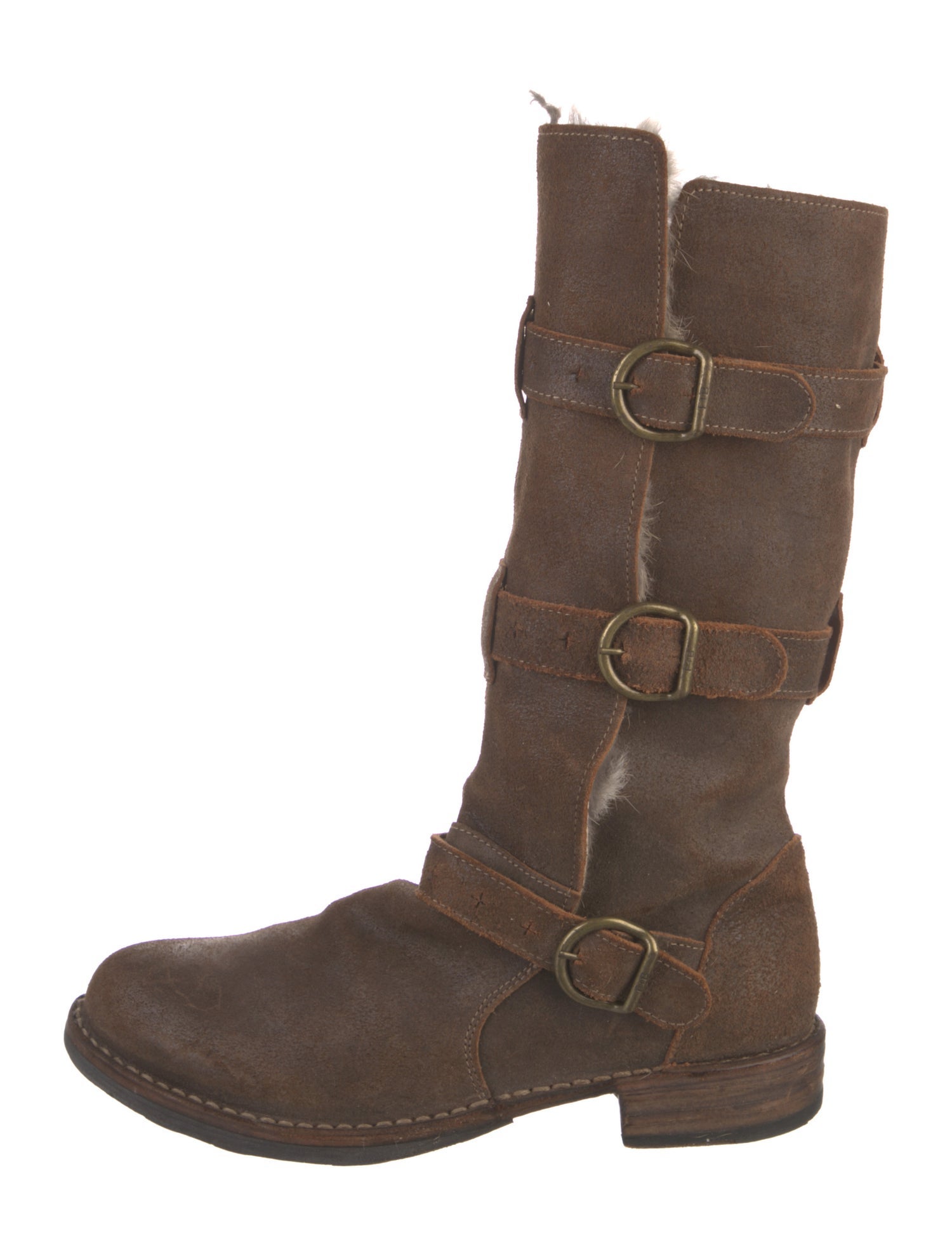 Fiorentini + Baker Suede Moto Boots