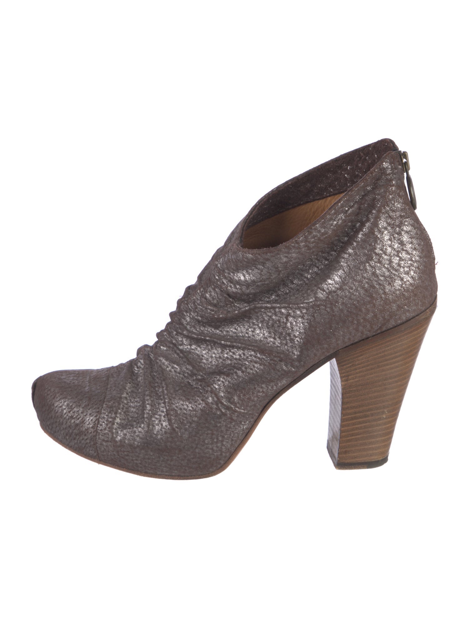 Fiorentini + Baker Leather Colorblock Pattern Lace-Up Boots