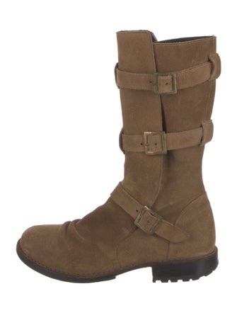 Fiorentini + Baker Suede Moto Boots