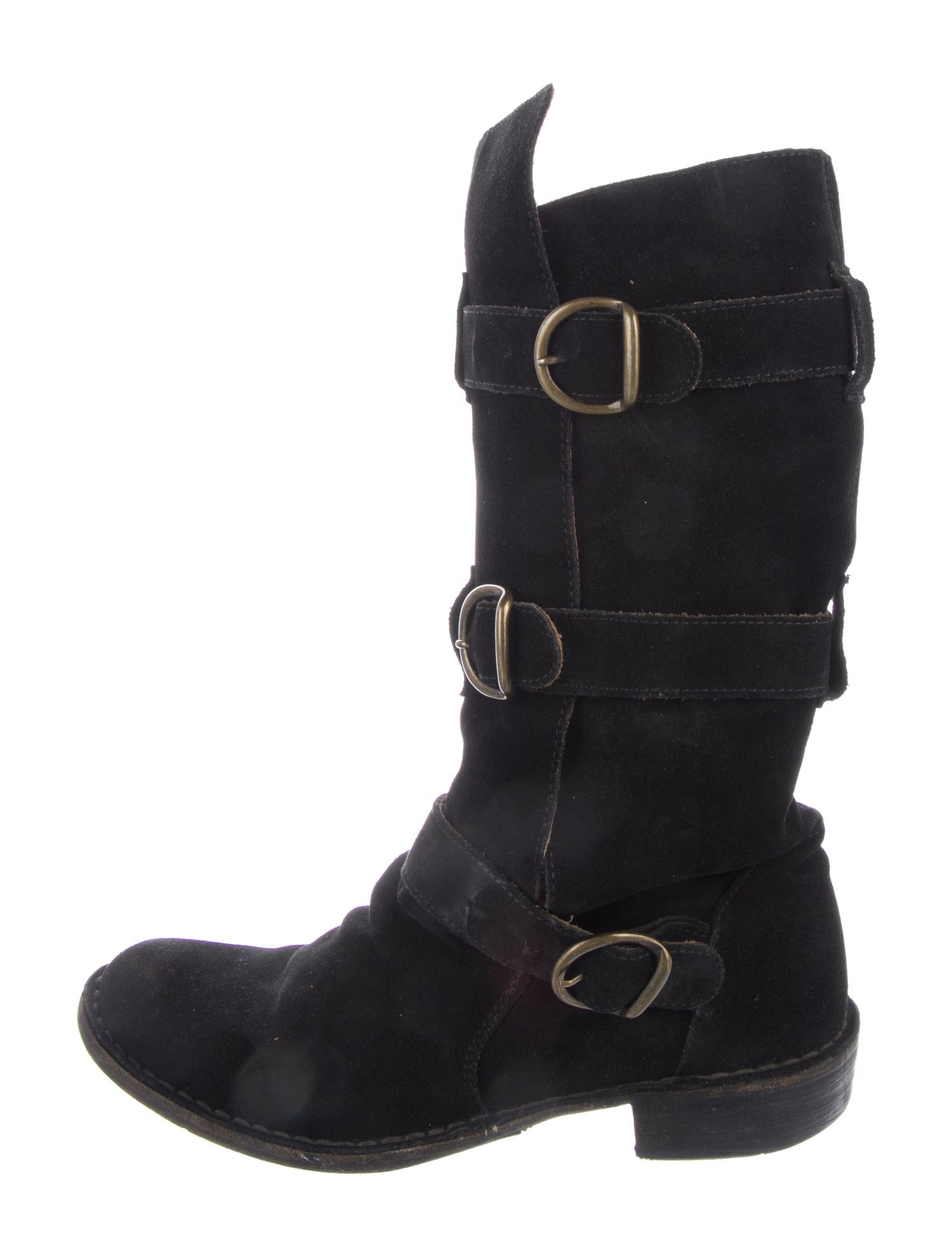 Fiorentini + Baker Suede Moto Boots