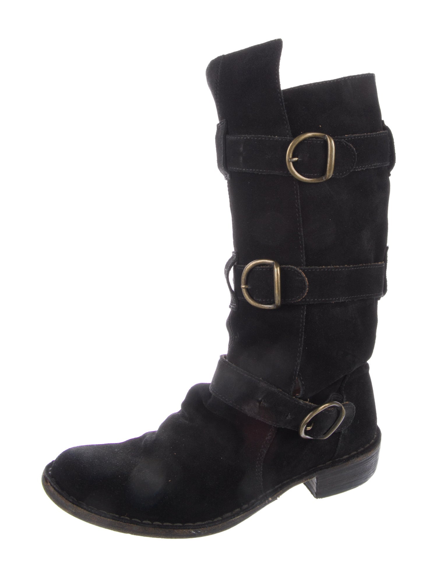 Fiorentini + Baker Suede Moto Boots