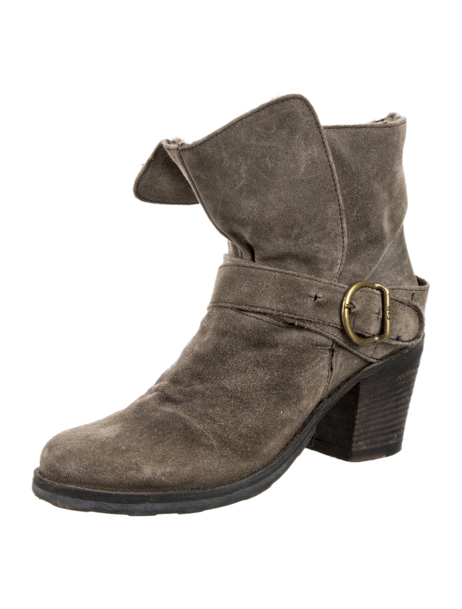 Fiorentini + Baker Suede Colorblock Pattern Boots
