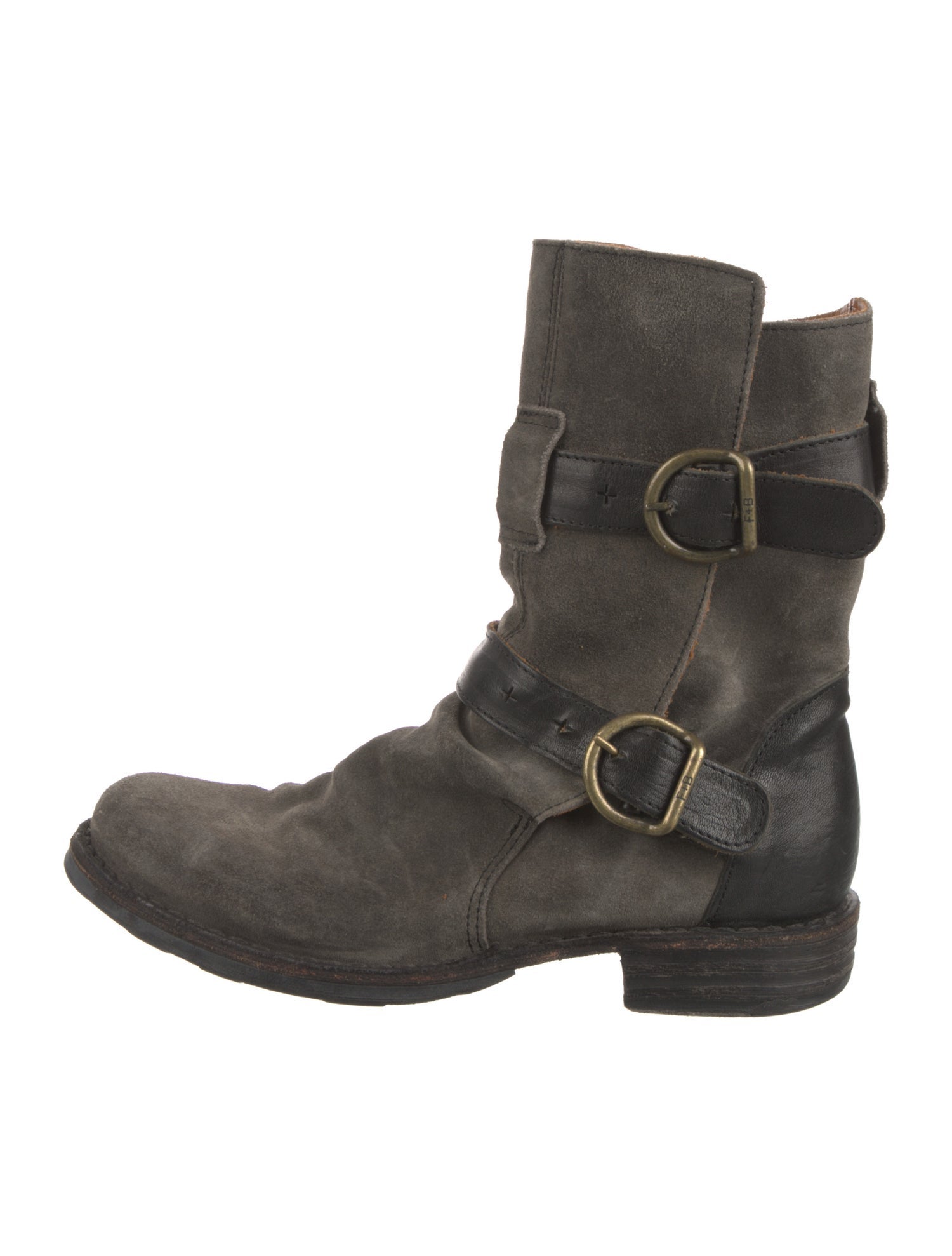 Fiorentini + Baker Suede Moto Boots
