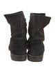 Fiorentini + Baker Suede Studded Accents Moto Boots