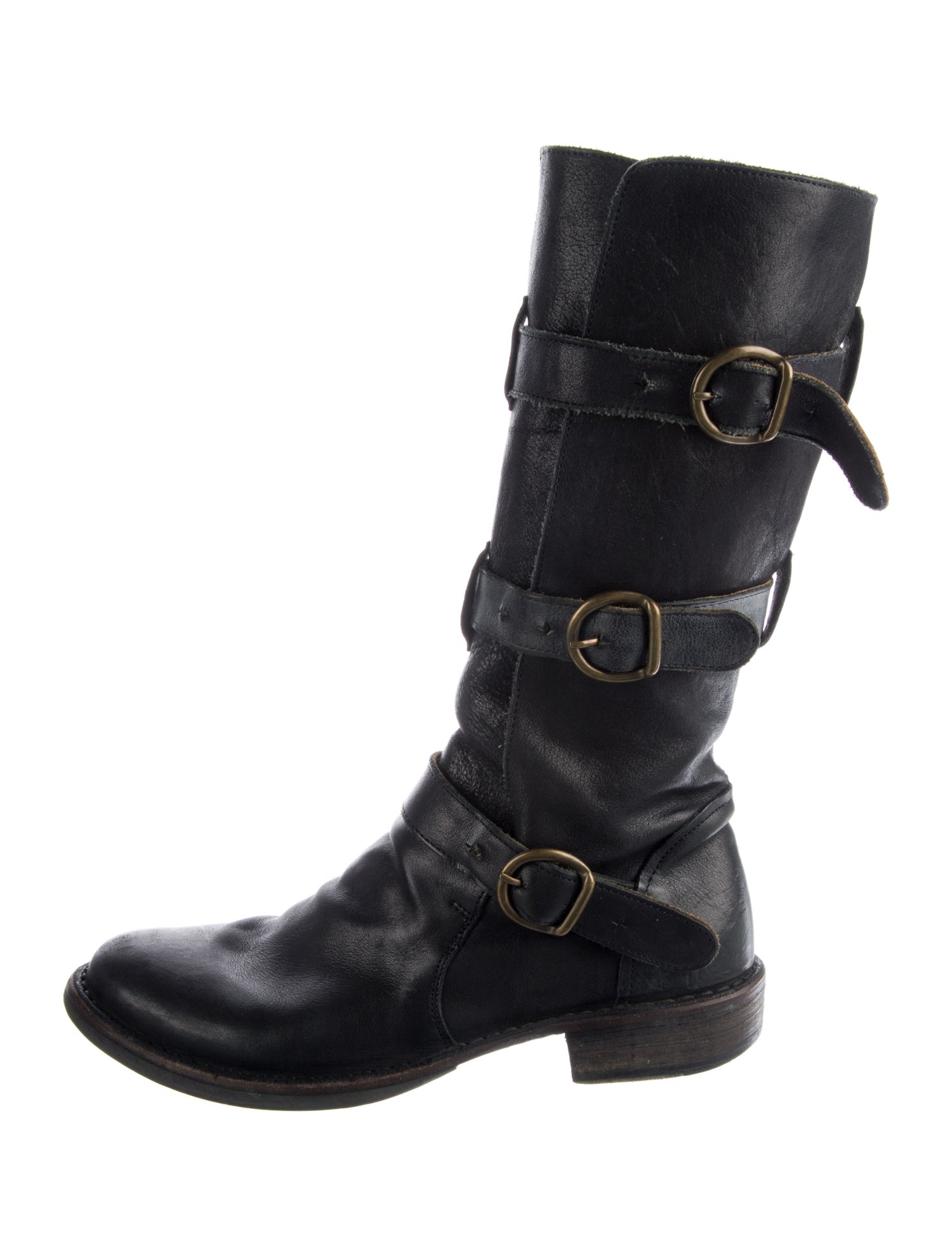 Fiorentini + Baker Leather Moto Boots