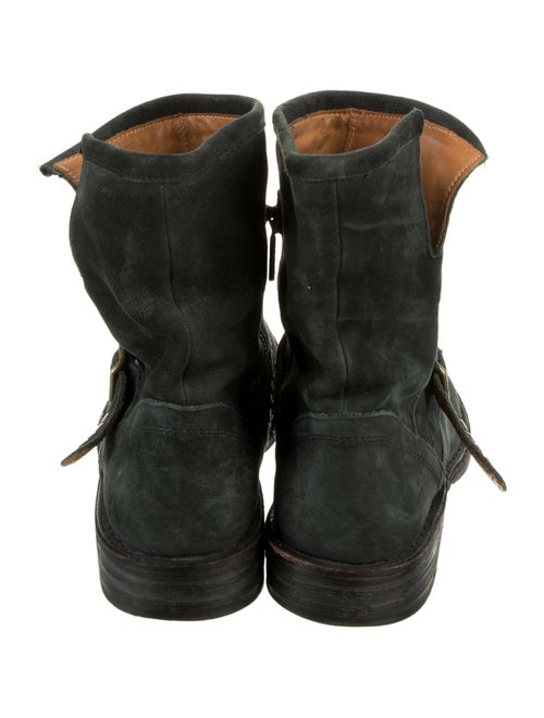 Fiorentini + Baker Suede Studded Accents Moto Boots