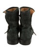 Fiorentini + Baker Suede Studded Accents Moto Boots