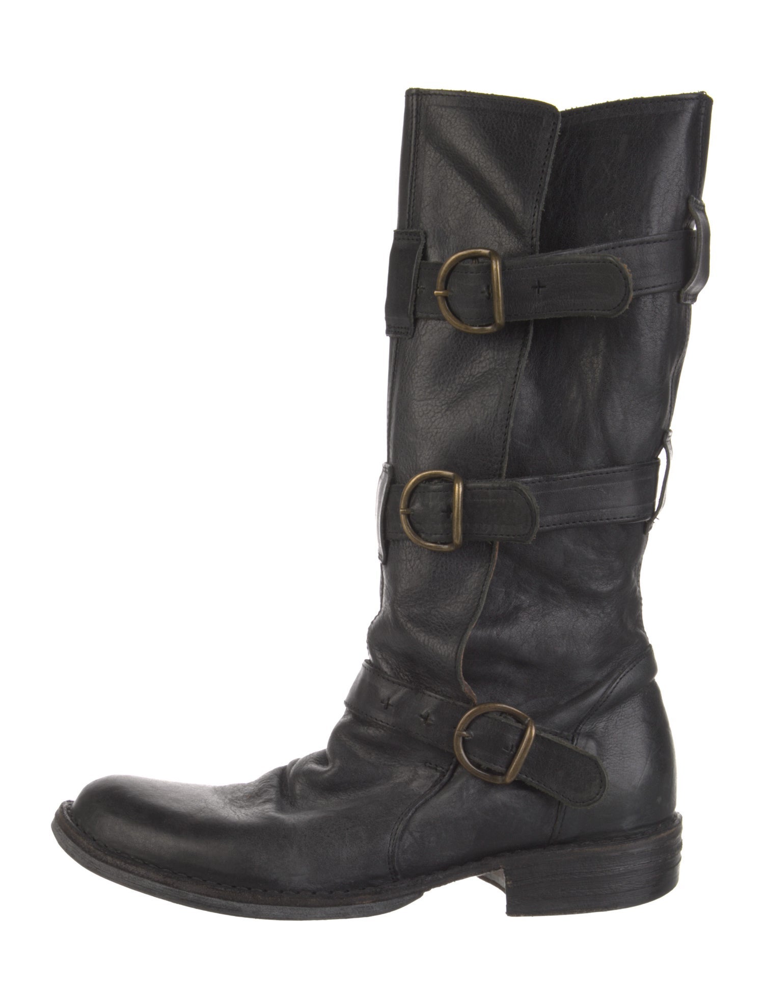 Fiorentini + Baker Leather Moto Boots