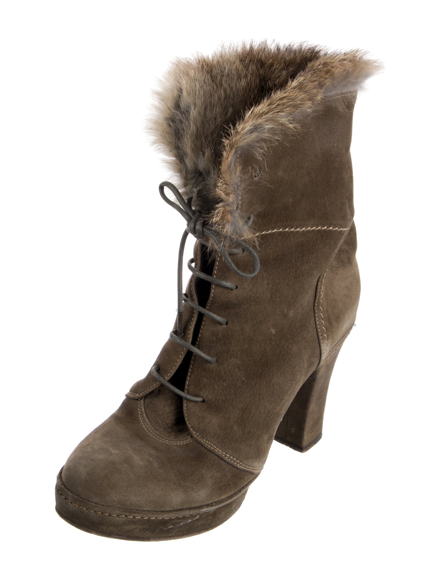 Fiorentini + Baker Suede Lace-Up Boots
