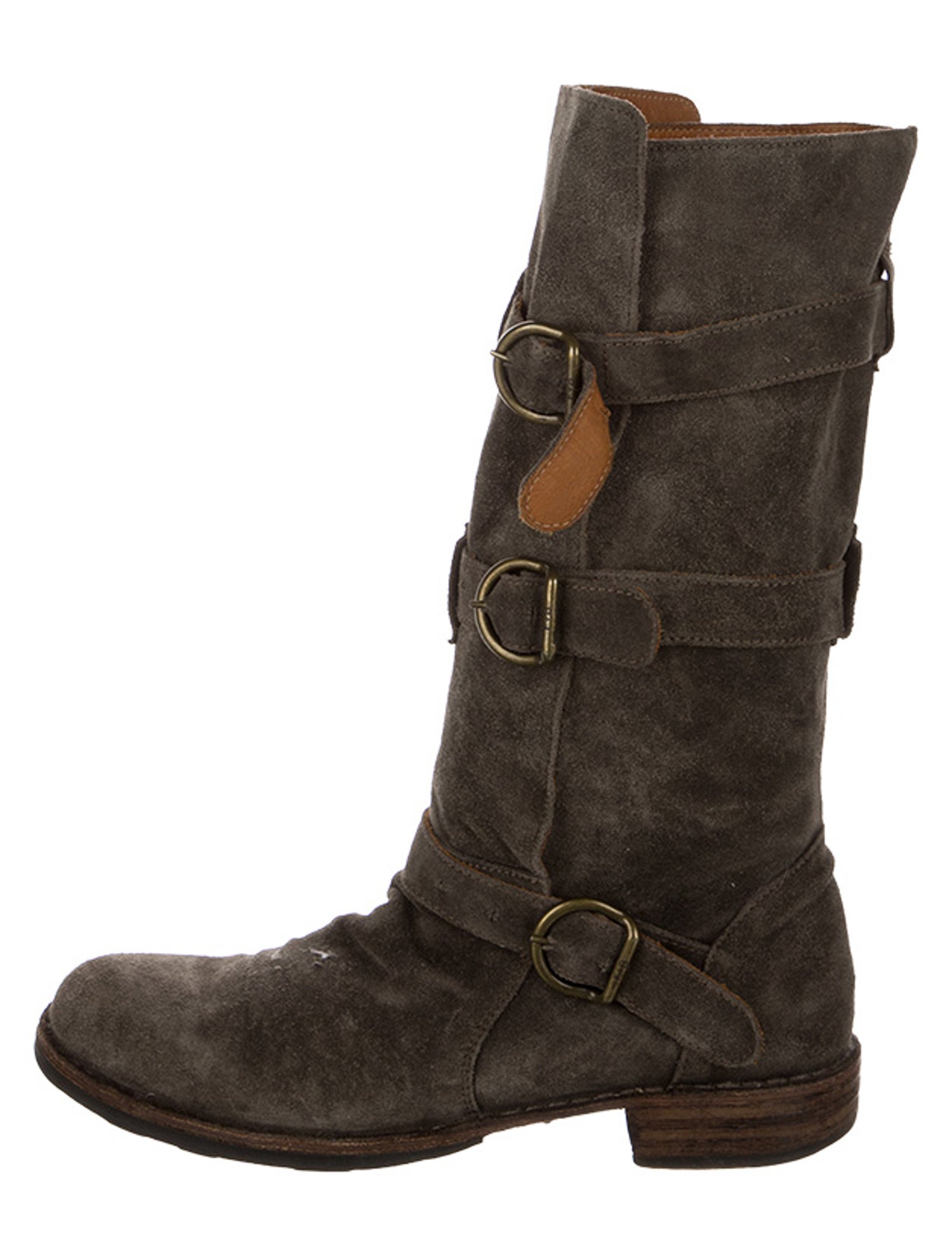 Fiorentini + Baker Suede Moto Boots