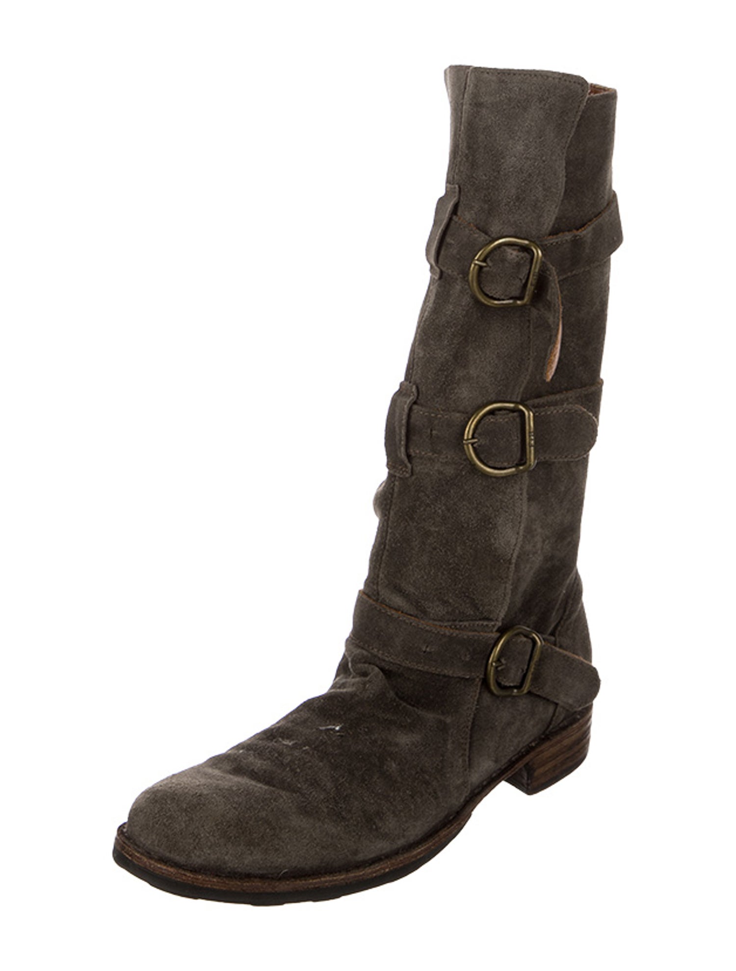 Fiorentini + Baker Suede Moto Boots