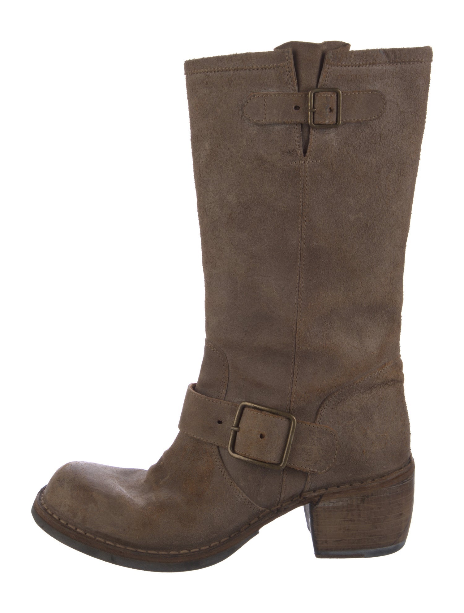Fiorentini + Baker Suede Moto Boots