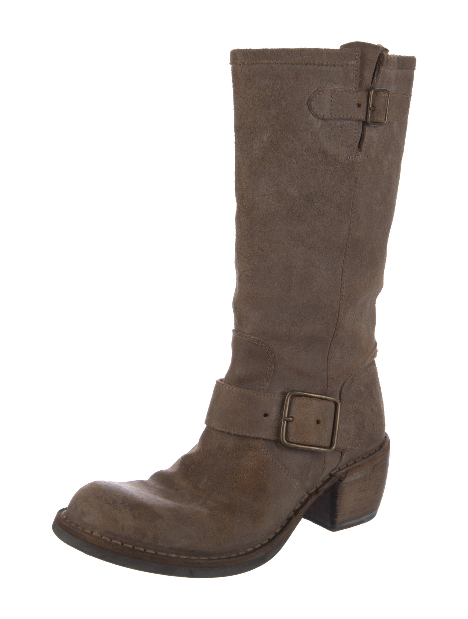 Fiorentini + Baker Suede Moto Boots