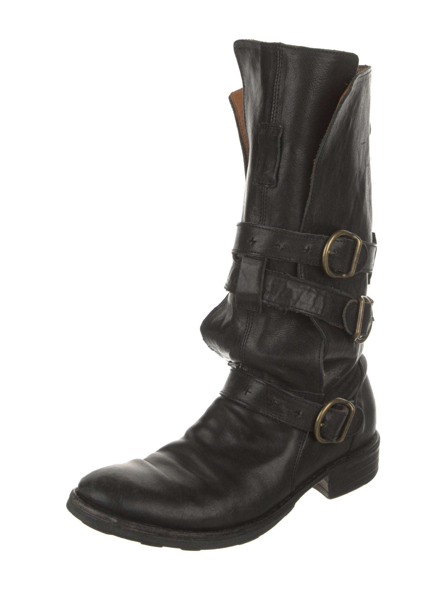 Fiorentini + Baker Leather Moto Boots
