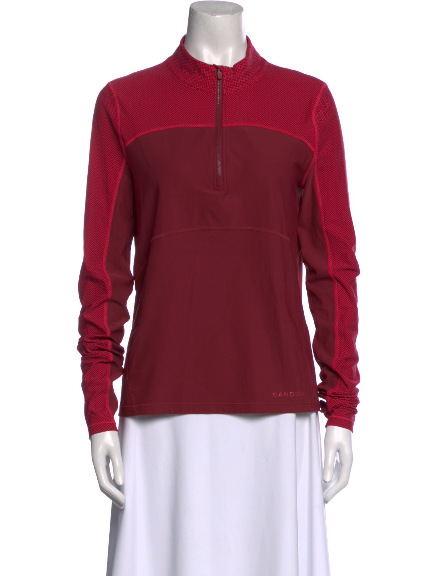 Fila x Bandier Mock Neck Long Sleeve Sweatshirt