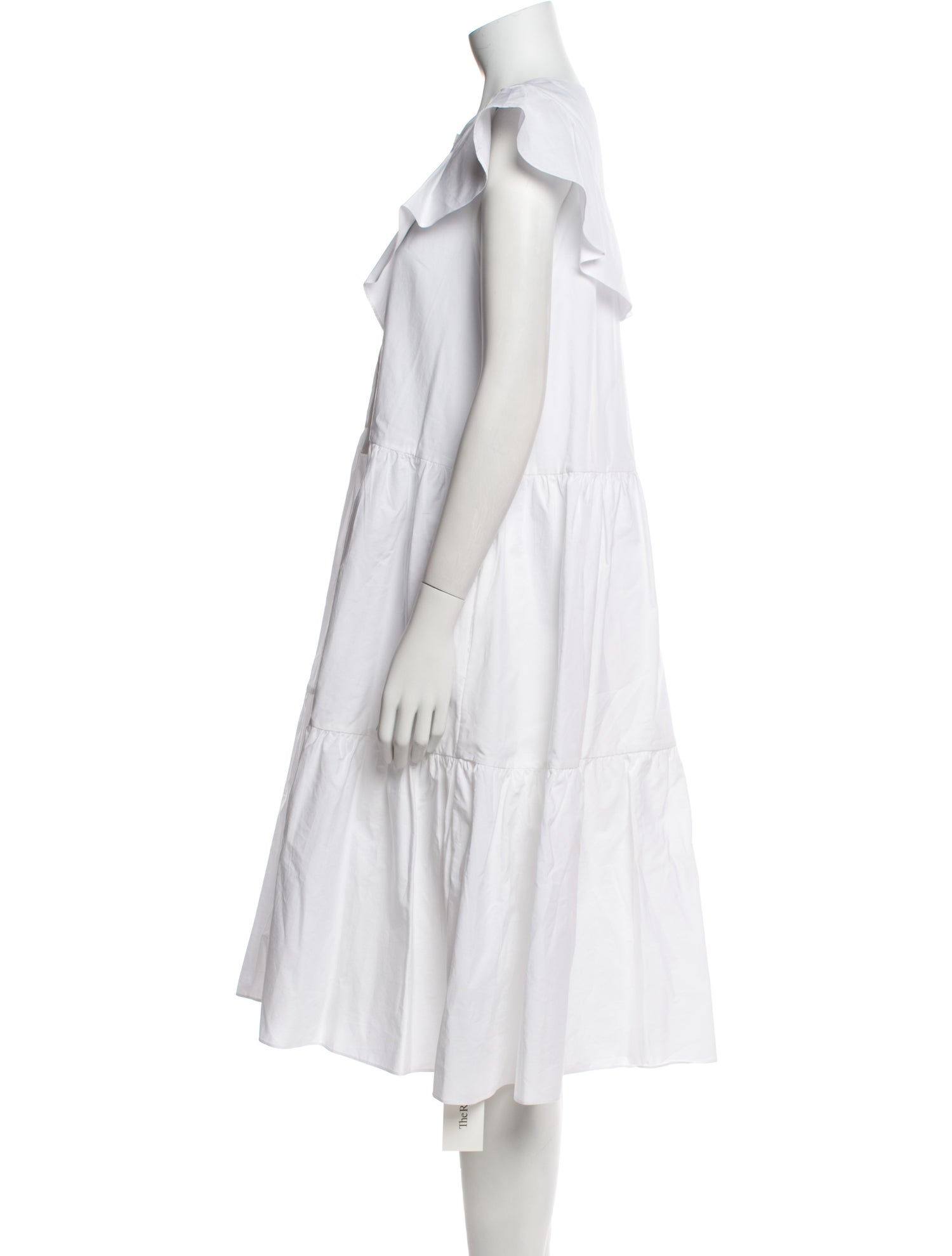 Fabiana Pigna Crew Neck Midi Length Dress