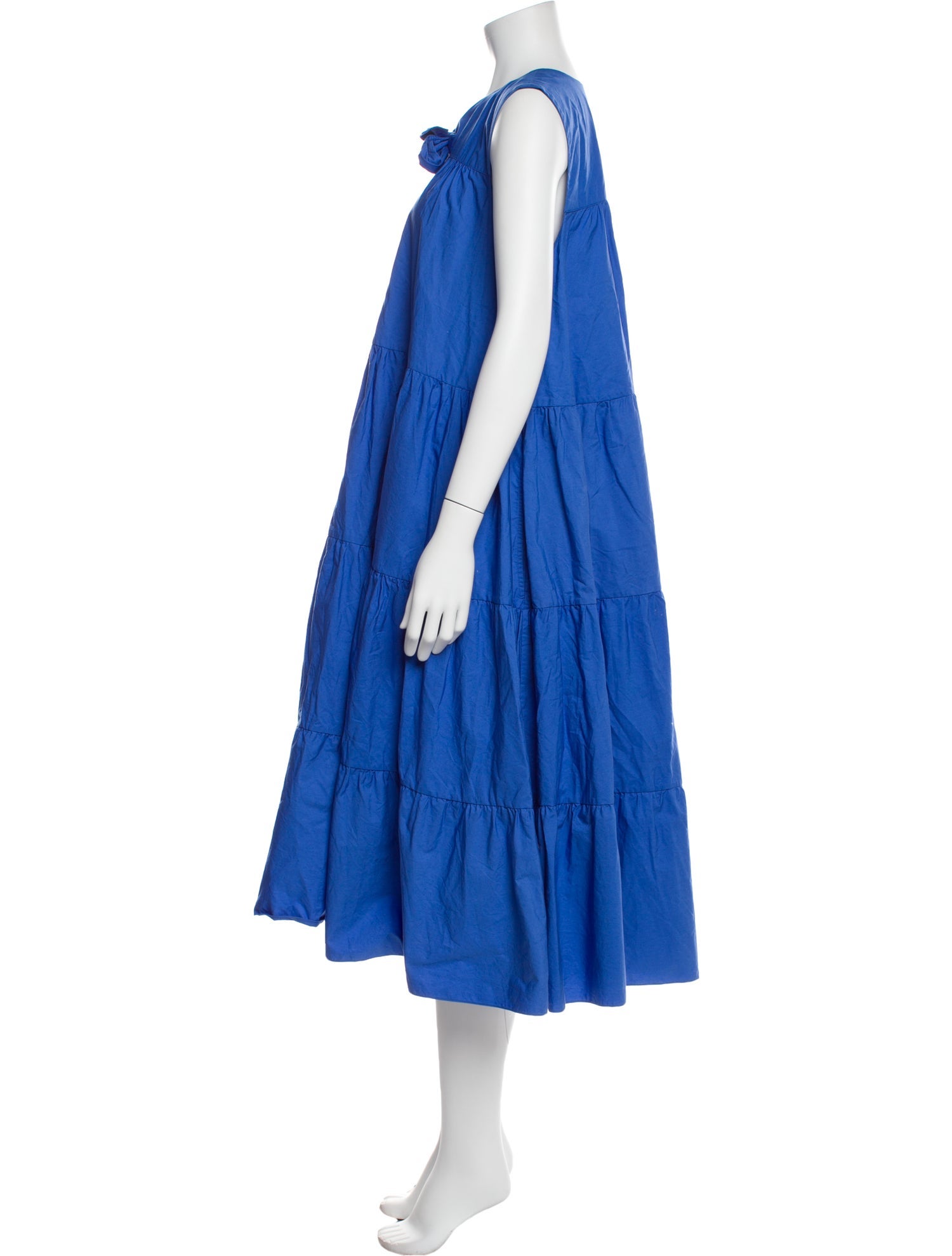 Fabiana Pigna V-Neck Midi Length Dress