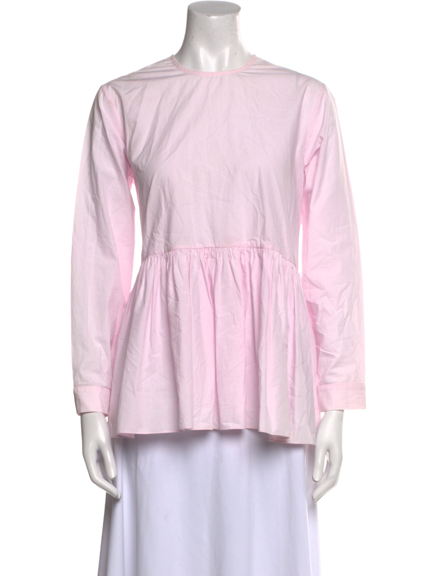 Fabiana Pigna Bateau Neckline Long Sleeve Blouse