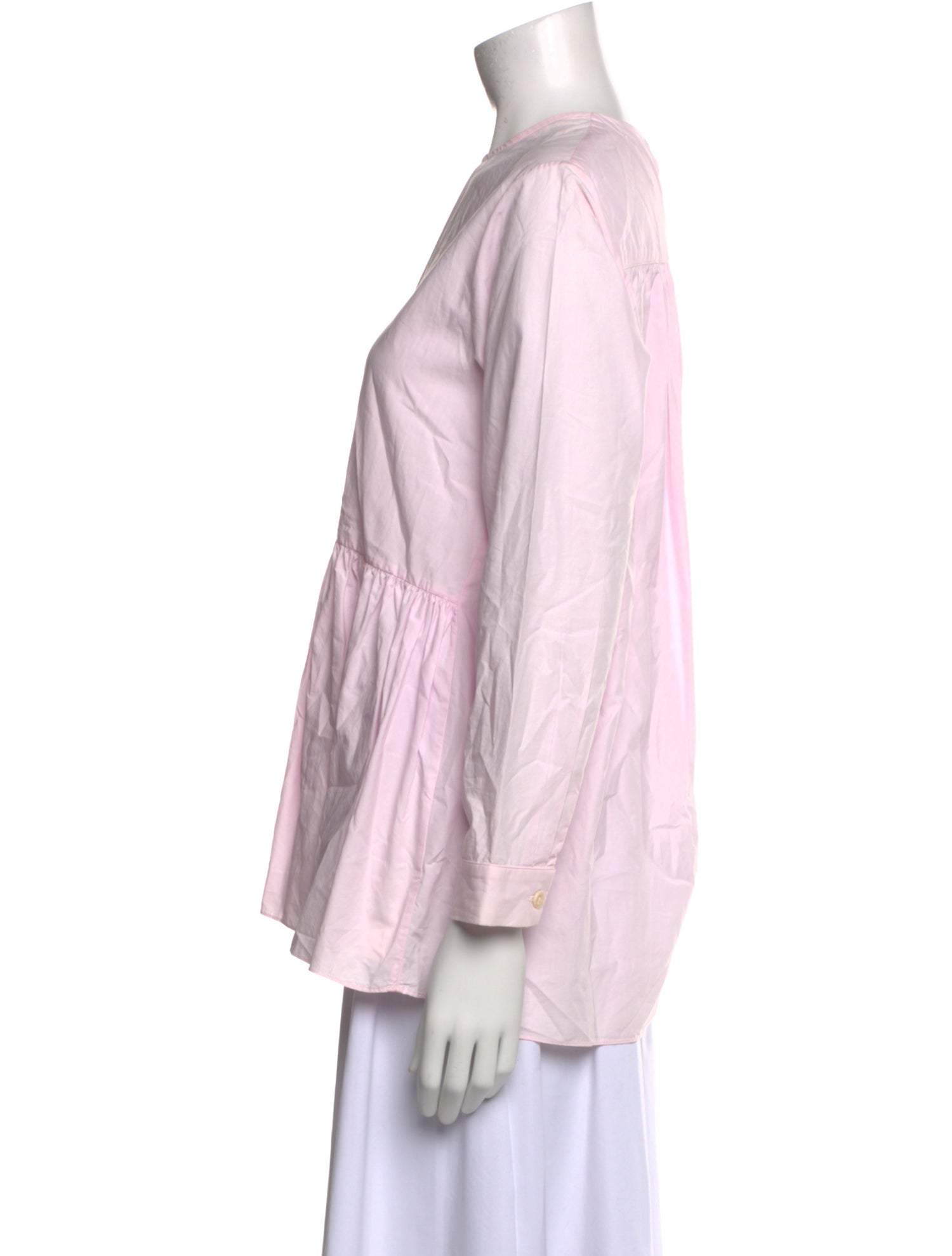 Fabiana Pigna Bateau Neckline Long Sleeve Blouse