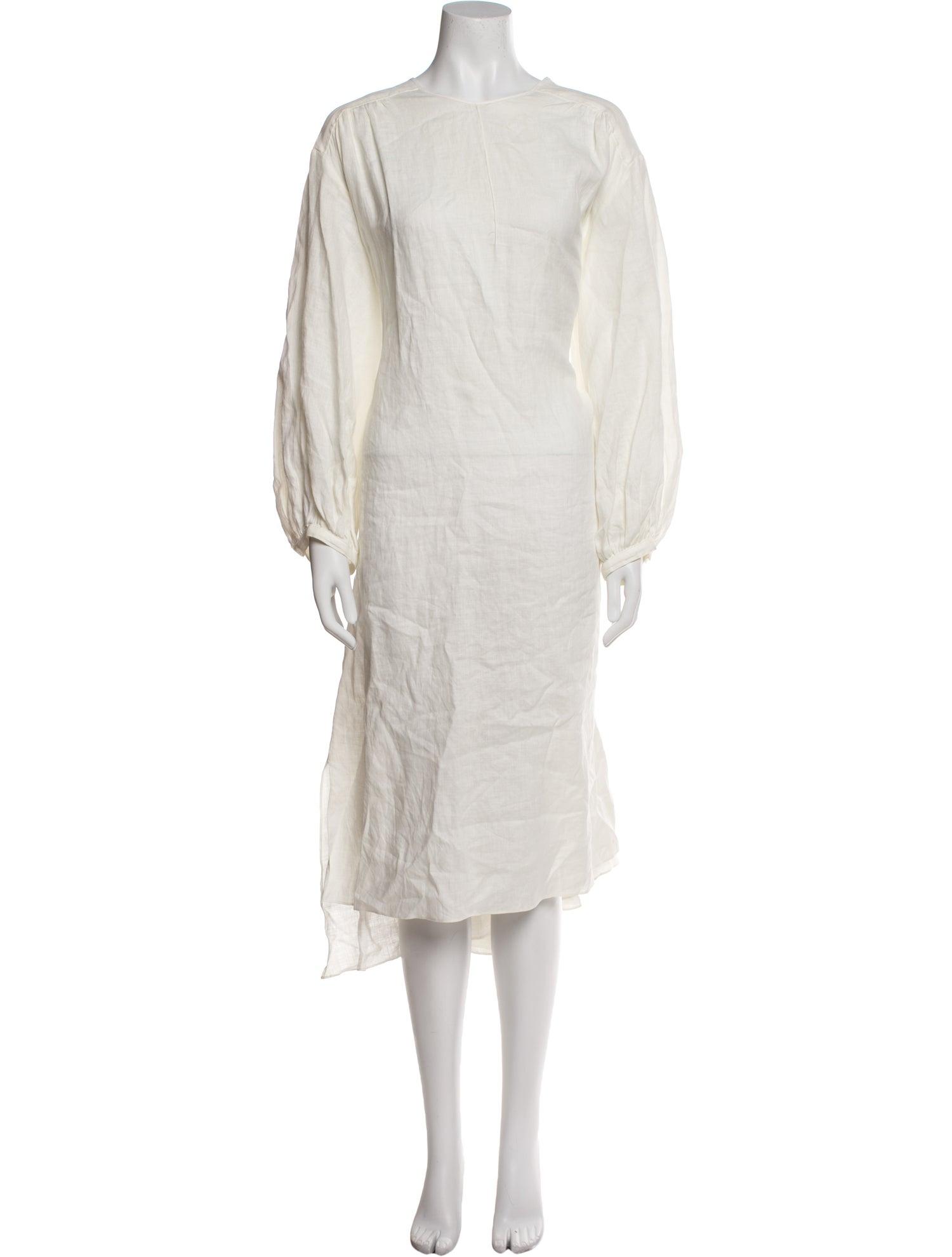 Fabiana Pigna Linen Midi Length Dress