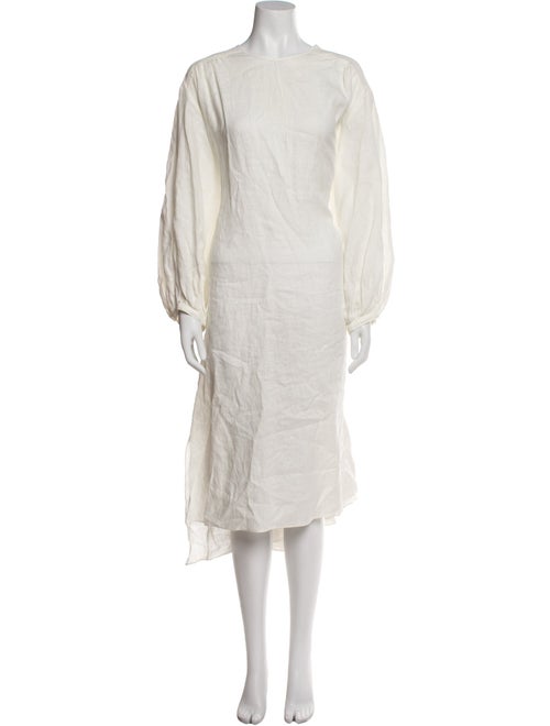 Fabiana Pigna Linen Midi Length Dress