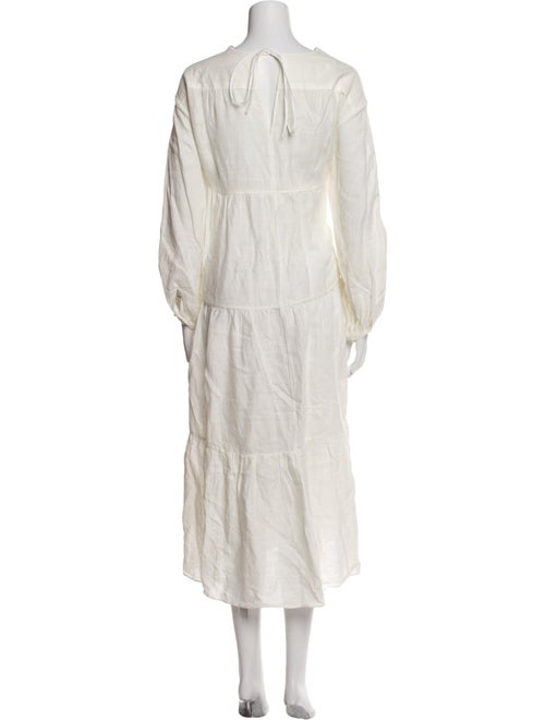 Fabiana Pigna Linen Midi Length Dress